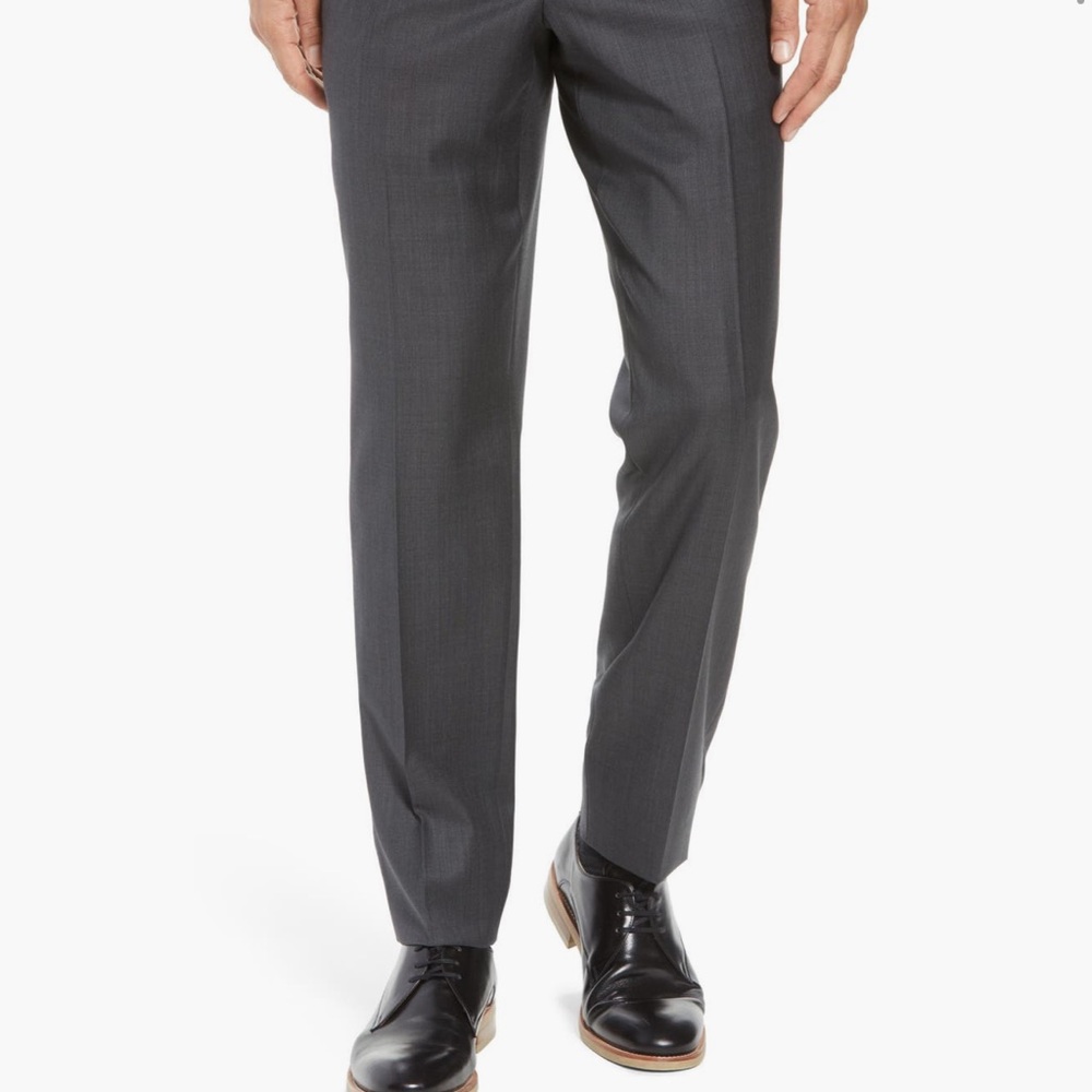 Ted Baker London Mid Grey Wool Trousers